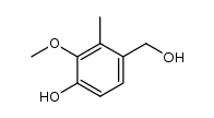 4-hydroxy-3-methoxy-2-methylbenzyl alcohol结构式