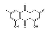 4,5-dihydroxy-7-methyl-1H-anthracene-2,9,10-trione结构式