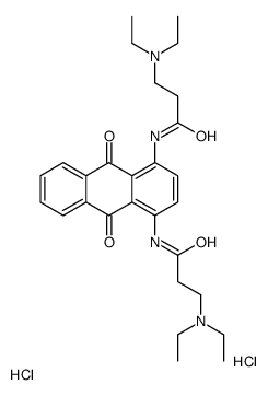 3-(diethylamino)-N-[4-[3-(diethylamino)propanoylamino]-9,10-dioxoanthracen-1-yl]propanamide,dihydrochloride Structure