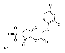 2,4-DICHLOROPHENOXYACETIC ACID SULFO-N-HYDROXYSUCCINIMIDE ESTER SODIUM SALT Structure