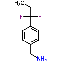 1-[4-(1,1-Difluoropropyl)phenyl]methanamine结构式