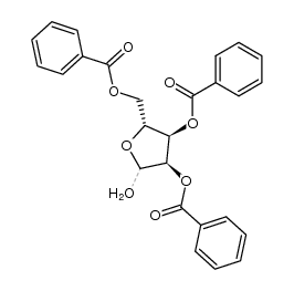 2,3,5-Tri-O-benzoyl-D-ribofuranose Structure