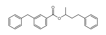 4-phenylbutan-2-yl-3-benzylbenzoate Structure