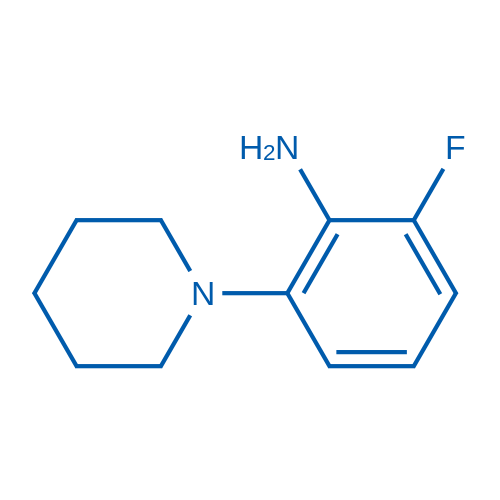 2-氟-6-(哌啶-1-基)苯胺结构式