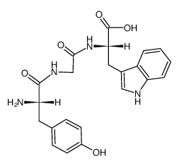 H-TYR-GLY-TRP-OH structure