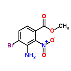 Methyl 3-amino-4-bromo-2-nitrobenzoate picture