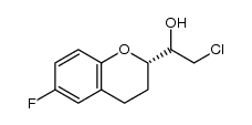 (S)-2-chloro-1-((R)-6-fluoro-1-benzopyran-2-yl)-ethanol结构式