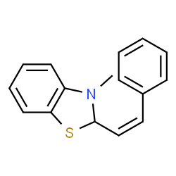 Benzothiazole, 2,3-dihydro-3-methyl-2-(2-phenylethenyl)-, (Z)- (9CI)结构式