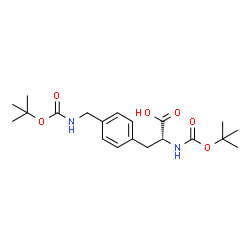 N-Boc-D-4-Boc-aminomethylPhenylalanine结构式