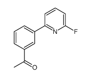 1-(3-(6-FLUOROPYRIDIN-2-YL)PHENYL)ETHANONE Structure