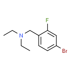 [(4-Bromo-2-fluorophenyl)methyl]diethylamine结构式