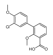 3-(3-chloro-4-methoxyphenyl)-2-methoxybenzoic acid结构式