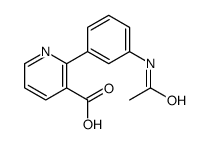 2-(3-acetamidophenyl)pyridine-3-carboxylic acid结构式