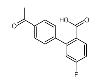 2-(4-acetylphenyl)-4-fluorobenzoic acid Structure