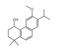 1,2,3,4-Tetrahydro-1,1-dimethyl-6-methoxy-7-isopropylphenanthren-4-ol Structure