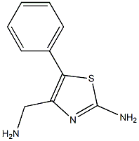 4-(aminomethyl)-5-phenyl-1,3-thiazol-2-amine结构式