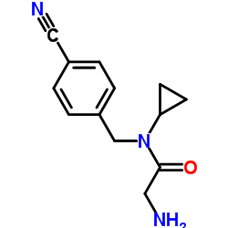 N-(4-Cyanobenzyl)-N-cyclopropylglycinamide Structure