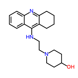 1-[2-(1,2,3,4-Tetrahydro-9-acridinylamino)ethyl]-4-piperidinol结构式