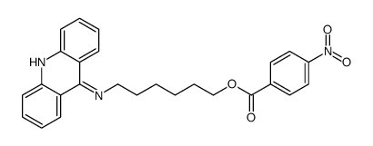 9-((6-(4-nitrobenzoyloxy)hexyl)amino)acridine结构式