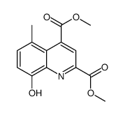 dimethyl 8-hydroxy-5-methylquinoline-2,4-dicarboxylate结构式