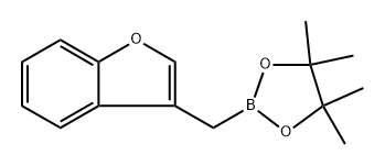 2-(苯并呋喃-3-基甲基)-4,4,5,5-四甲基-1,3,2-二氧硼烷结构式