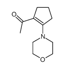 1-acetyl-2-morpholinocyclopentene Structure