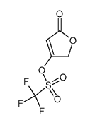 trifluoromethanesulfonic acid 5-oxo-2,5-dihydrofuran-3-yl ester结构式