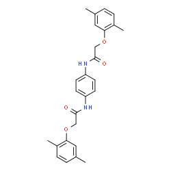 N,N'-1,4-Phenylenebis[2-(2,5-dimethylphenoxy)acetamide] Structure