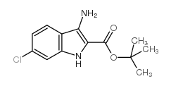 3-AMINO-6-CHLORO-1H-INDOLE-2-CARBOXYLIC ACID TERT-BUTYL ESTER Structure