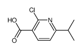 2-chloro-6-isopropylnicotinic acid structure