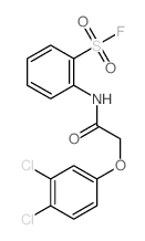 Benzenesulfonylfluoride, 2-[[2-(3,4-dichlorophenoxy)acetyl]amino]- picture