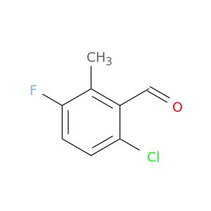 6-Chloro-3-fluoro-2-methylbenzaldehyde Structure