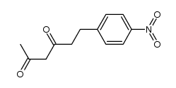 6-(4-nitrophenyl)hexane-2,4-dione Structure