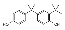 2-tert-butyl-4-[2-(4-hydroxyphenyl)propan-2-yl]phenol结构式