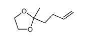 2-(but-3-en-1-yl)-2-methyl-1,3-dioxolane Structure