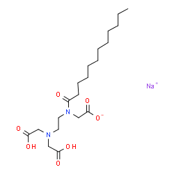 SODIUM LAUROYL ETHYLENEDIAMINE TRIACETATE Structure