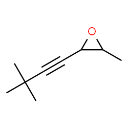 Oxirane, 2-(3,3-dimethyl-1-butynyl)-3-methyl- (9CI)结构式