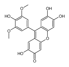 2,6,7-trihydroxy-9-(4-hydroxy-3,5-dimethoxyphenyl)xanthen-3-one Structure