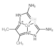 Copper,[[2,2'-(1,2-dimethyl-1,2-ethanediylidene)bis[hydrazinecarbothioamidato-kN2,kS]](2-)]- (9CI)结构式