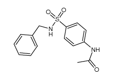 N-(4-(N-benzylsulfamoyl)phenyl)acetamide结构式