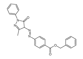 benzyl 4-[(4,5-dihydro-3-methyl-5-oxo-1-phenyl-1H-pyrazol-4-yl)azo]benzoate结构式