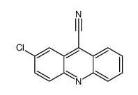 2-chloroacridine-9-carbonitrile结构式