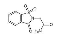 3-Oxo-1,2-benzisothiazoline-2-acetamide 1,1-dioxide picture