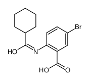 5-BROMO-2-(CYCLOHEXANECARBOXAMIDO)BENZOIC ACID Structure