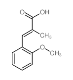 2-Propenoic acid, 3- (2-methoxyphenyl)-2-methyl-结构式