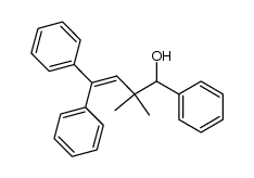 1,4,4-Triphenyl-2,2-dimethyl-3-buten-1-ol结构式