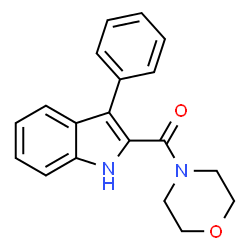 MORPHOLINO(3-PHENYL-1H-INDOL-2-YL)METHANONE structure