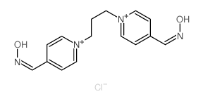 1,1′-TRIMETHYLENEBIS(4-FORMYLPYRIDIN-IUM CHLORIDE) DIOXIME Structure