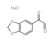 3,4-(methylenedioxy)phenylglyoxal hydrate Structure