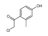 Ethanone, 2-chloro-1-(4-hydroxy-2-methylphenyl)- (9CI) Structure